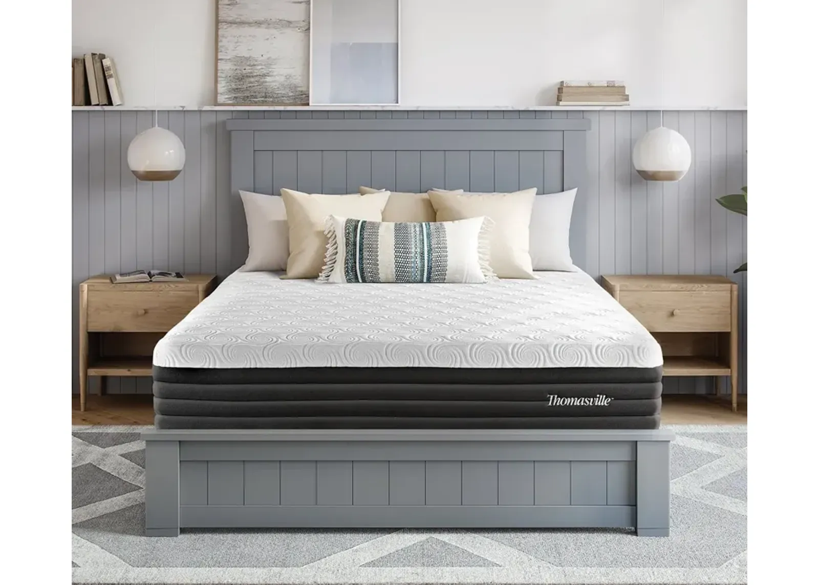 Bed in a Box Thomasville Raleigh 11.5'' Gel Memory Foam Medium Firm Hybrid Mattress - Full