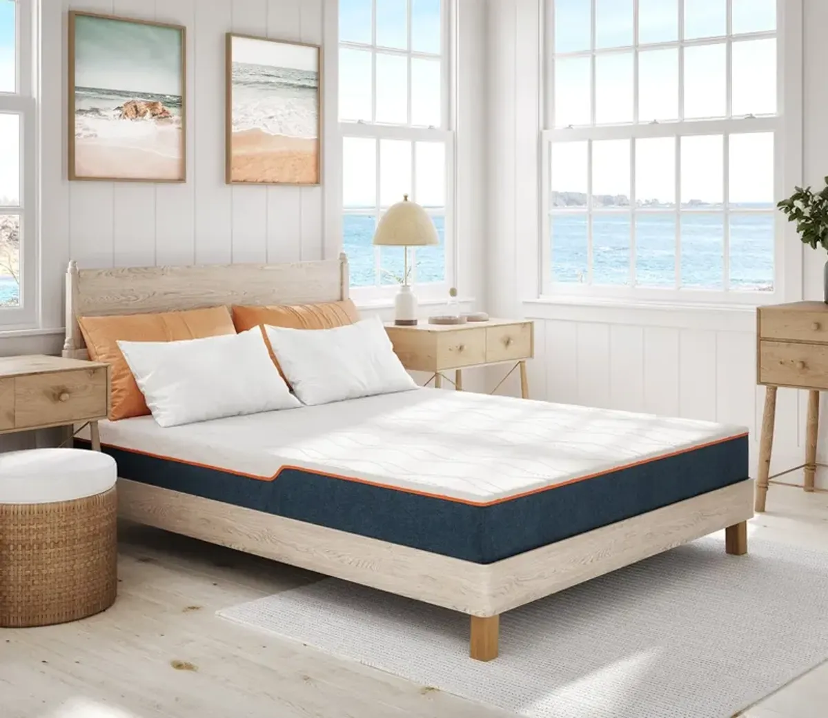 Bed in a Box Nautica Quietude 8'' Extra Firm Memory Foam Mattress - Twin XL