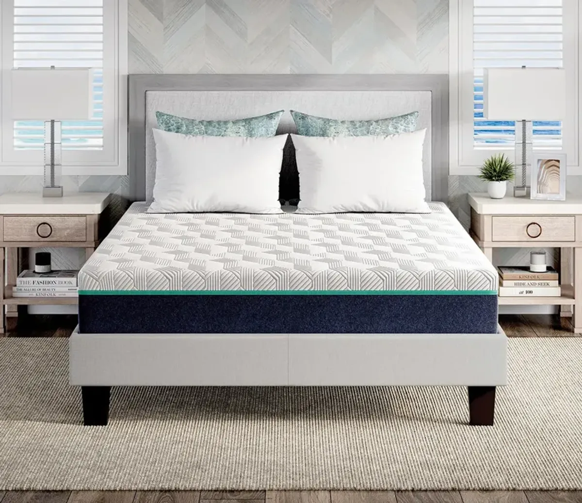 Bed in a Box Nautica Soothe 10'' Firm Memory Foam Mattress - Twin