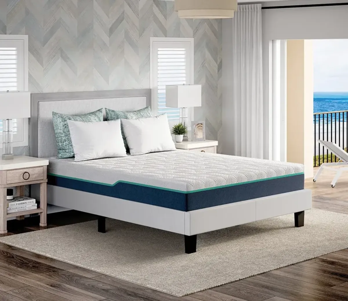 Bed in a Box Nautica Soothe 10'' Firm Memory Foam Mattress - Twin