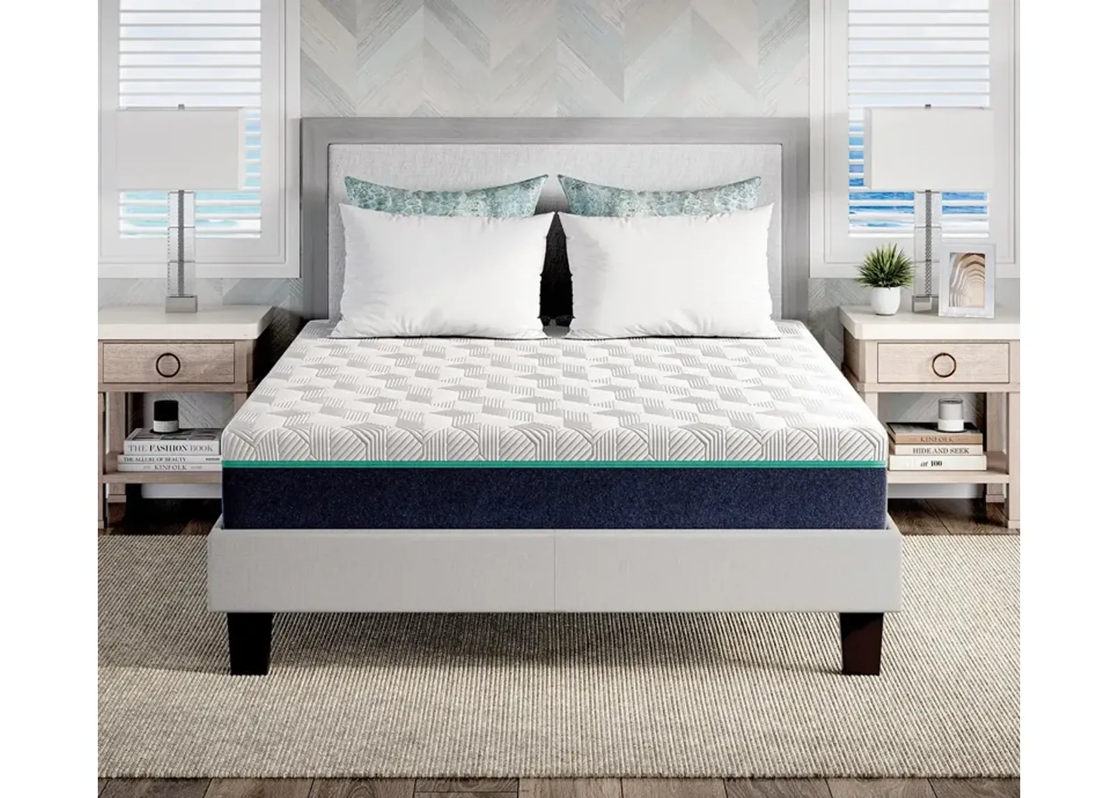 Bed in a Box Nautica Soothe 10'' Firm Memory Foam Mattress - Twin