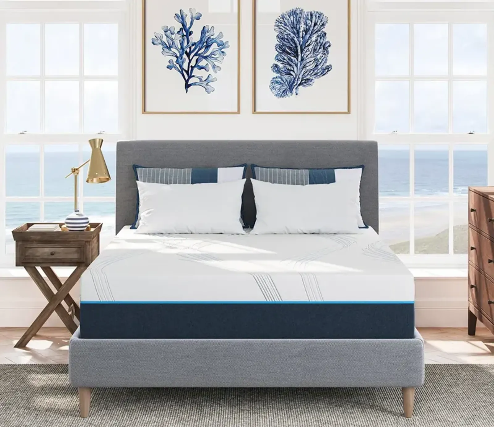 Bed in a Box Nautica Reflect 12'' Medium Firm Memory Foam Mattress - Twin XL