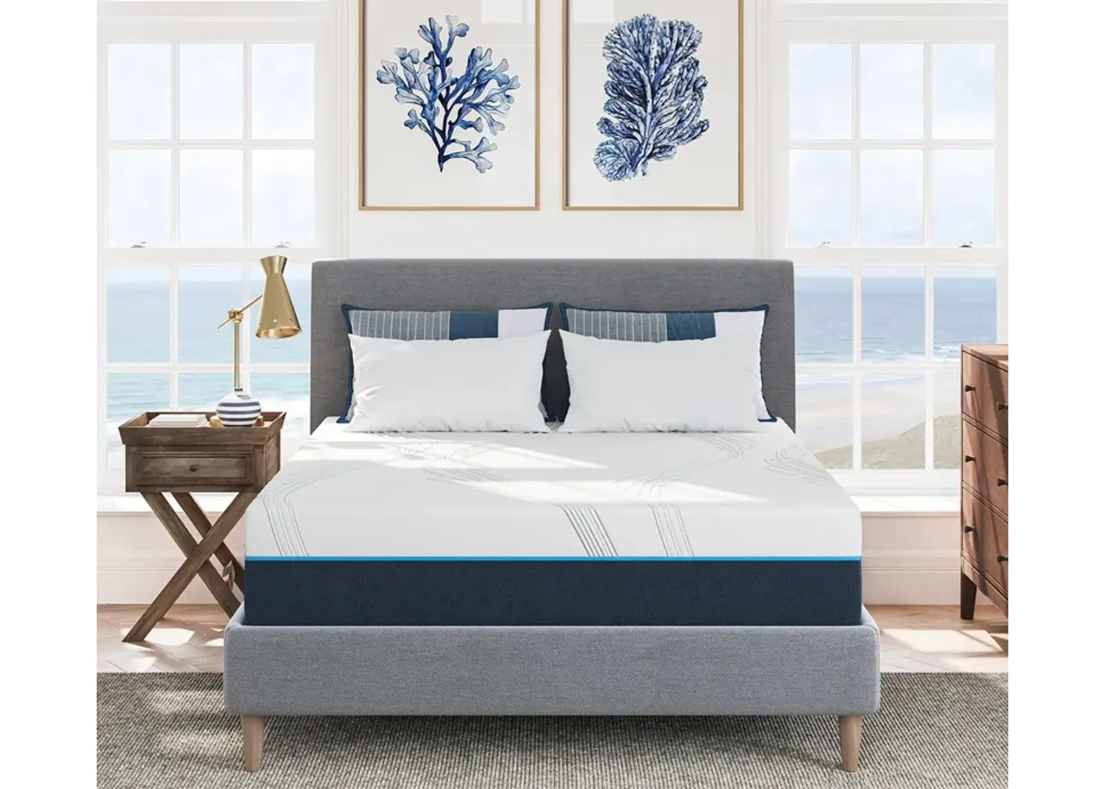 Bed in a Box Nautica Reflect 12'' Medium Firm Memory Foam Mattress - Full