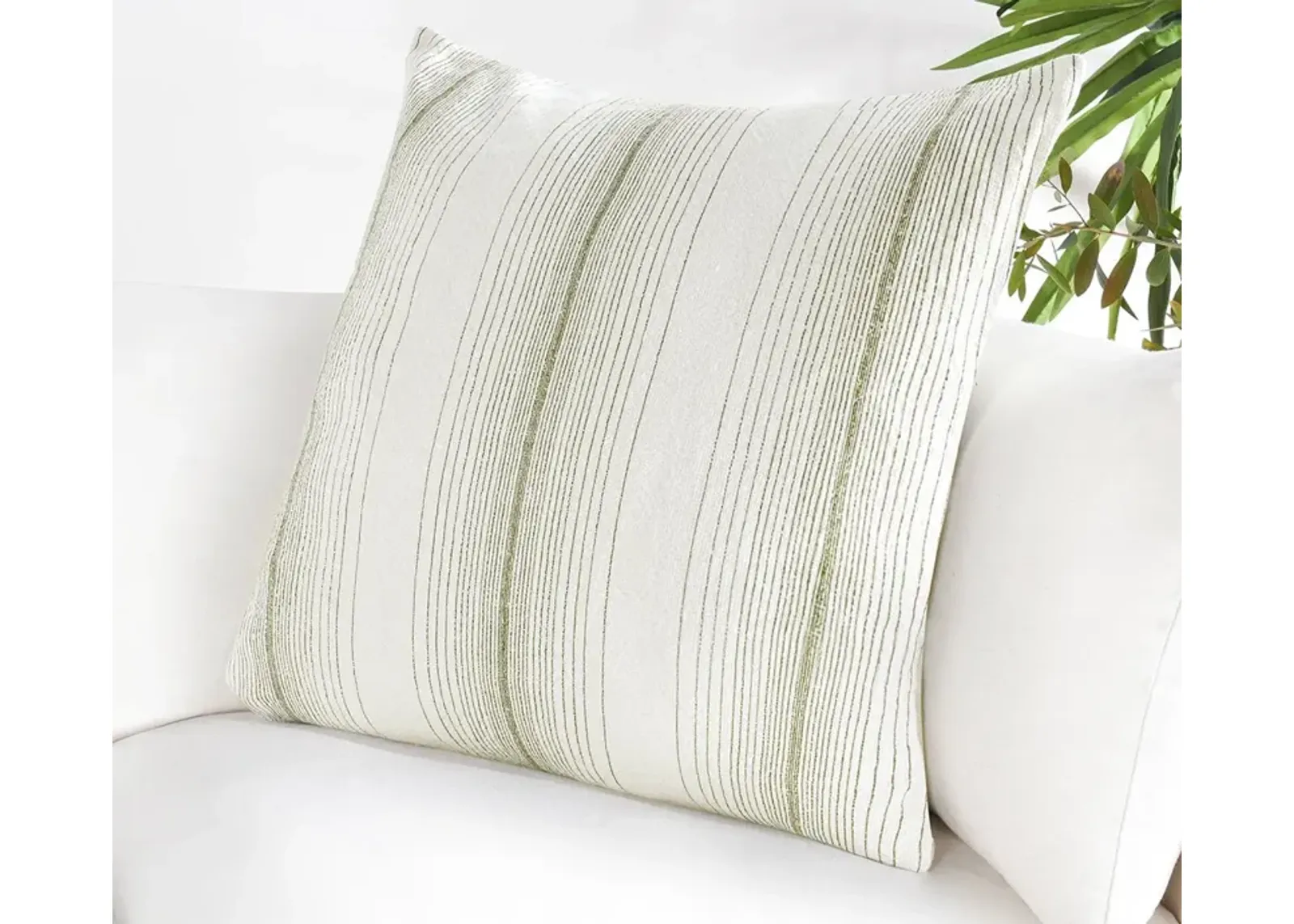 Villa by Classic Home Theta Striped Throw Pillow - Capri Blue