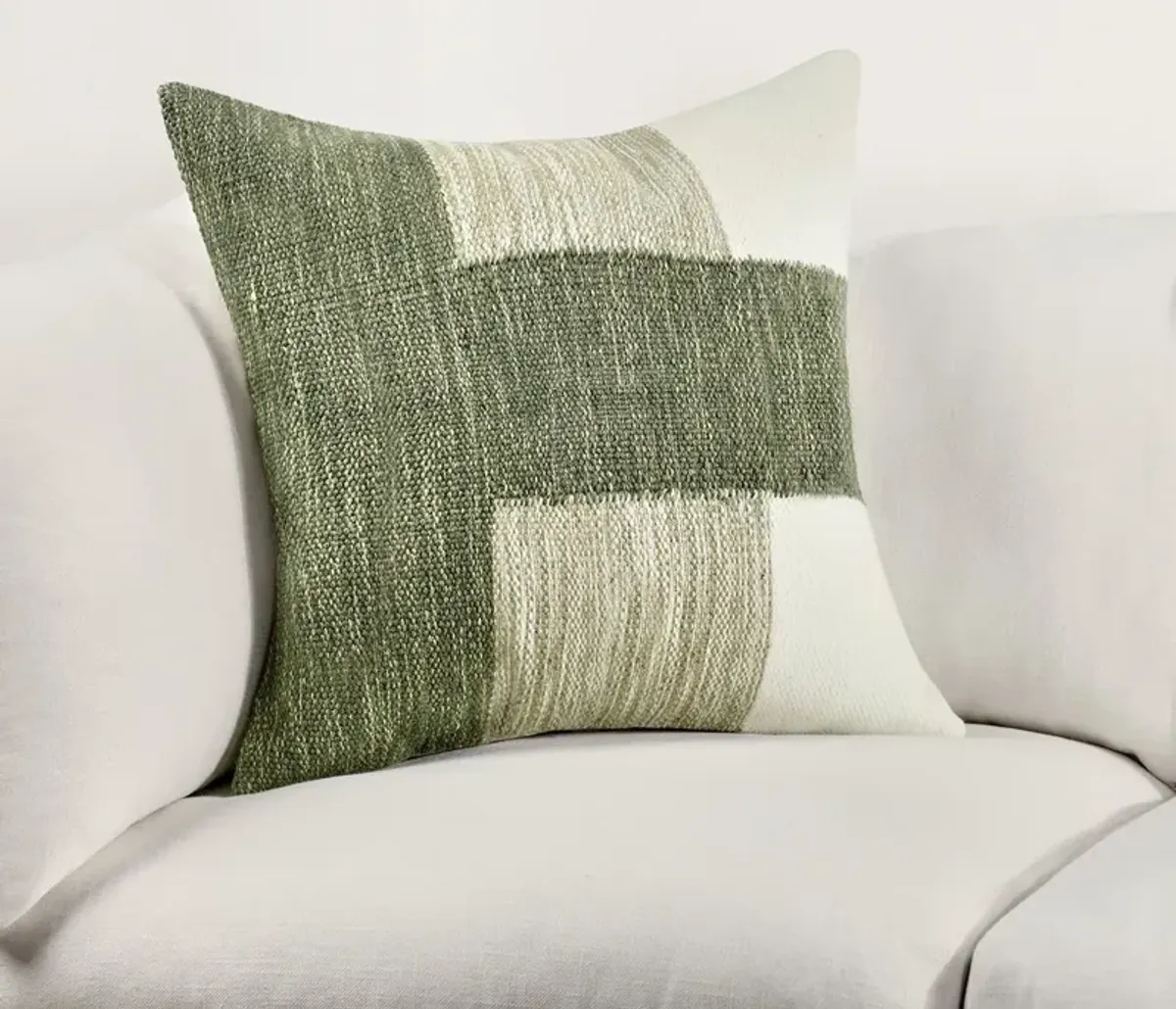 Villa by Classic Home Kass Woven Block Throw Pillow - Loden Green - 14'' x 26''