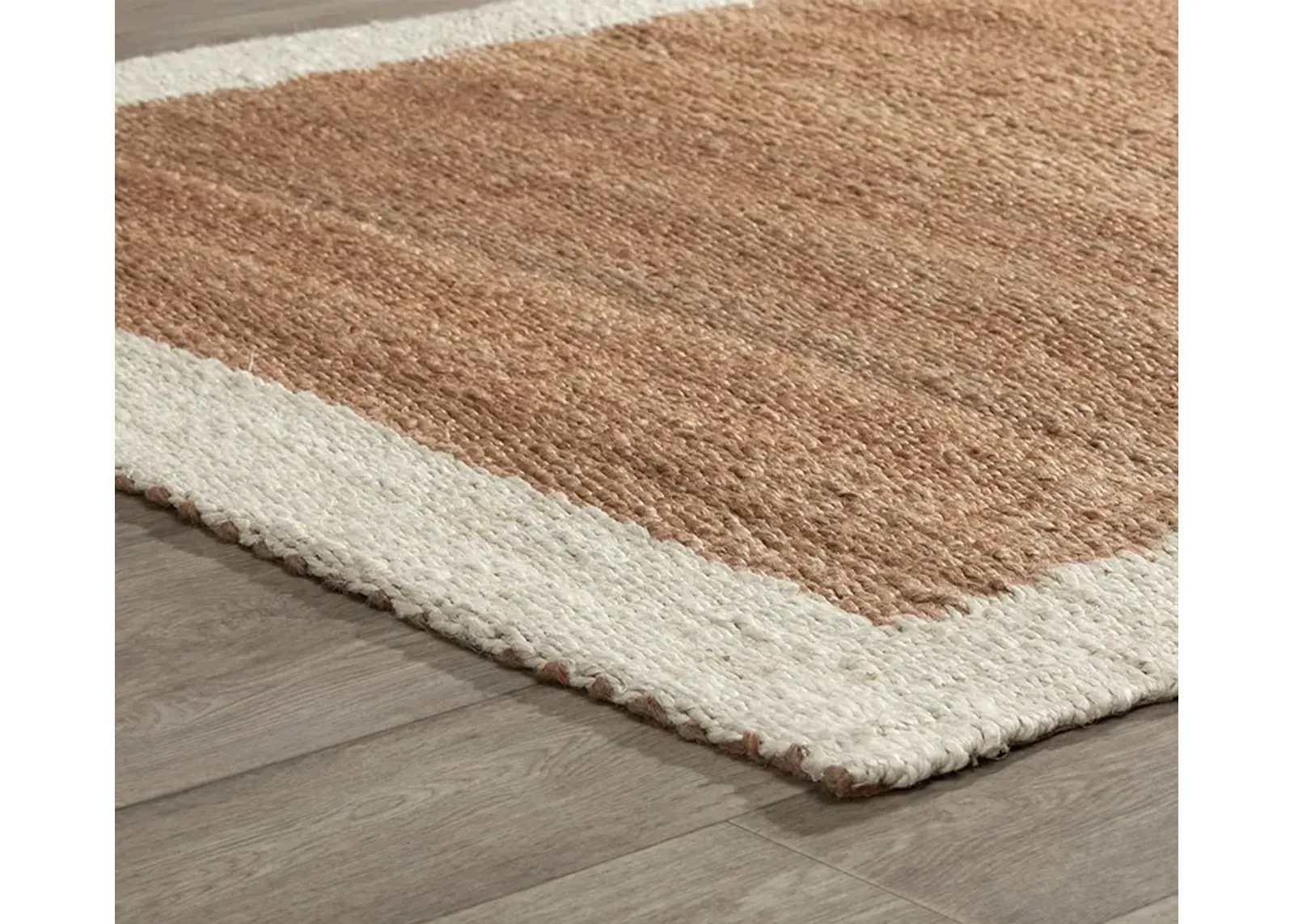 Villa by Classic Home Frame Jute Area Rug - 8' x 8'