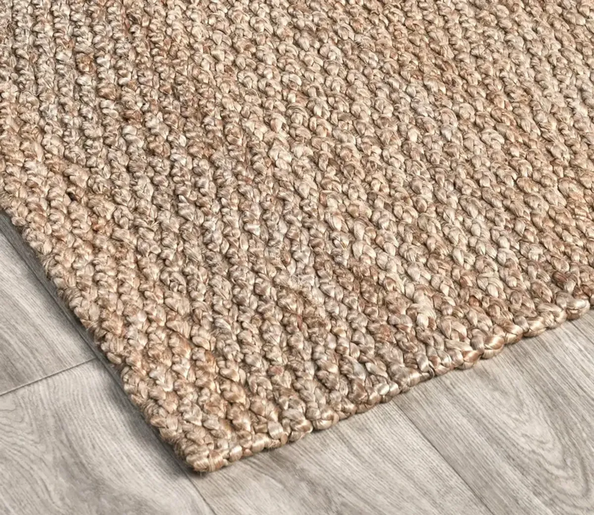 Villa by Classic Home Santa Cruz Jute Area Rug - Ivory - 5' x 8'