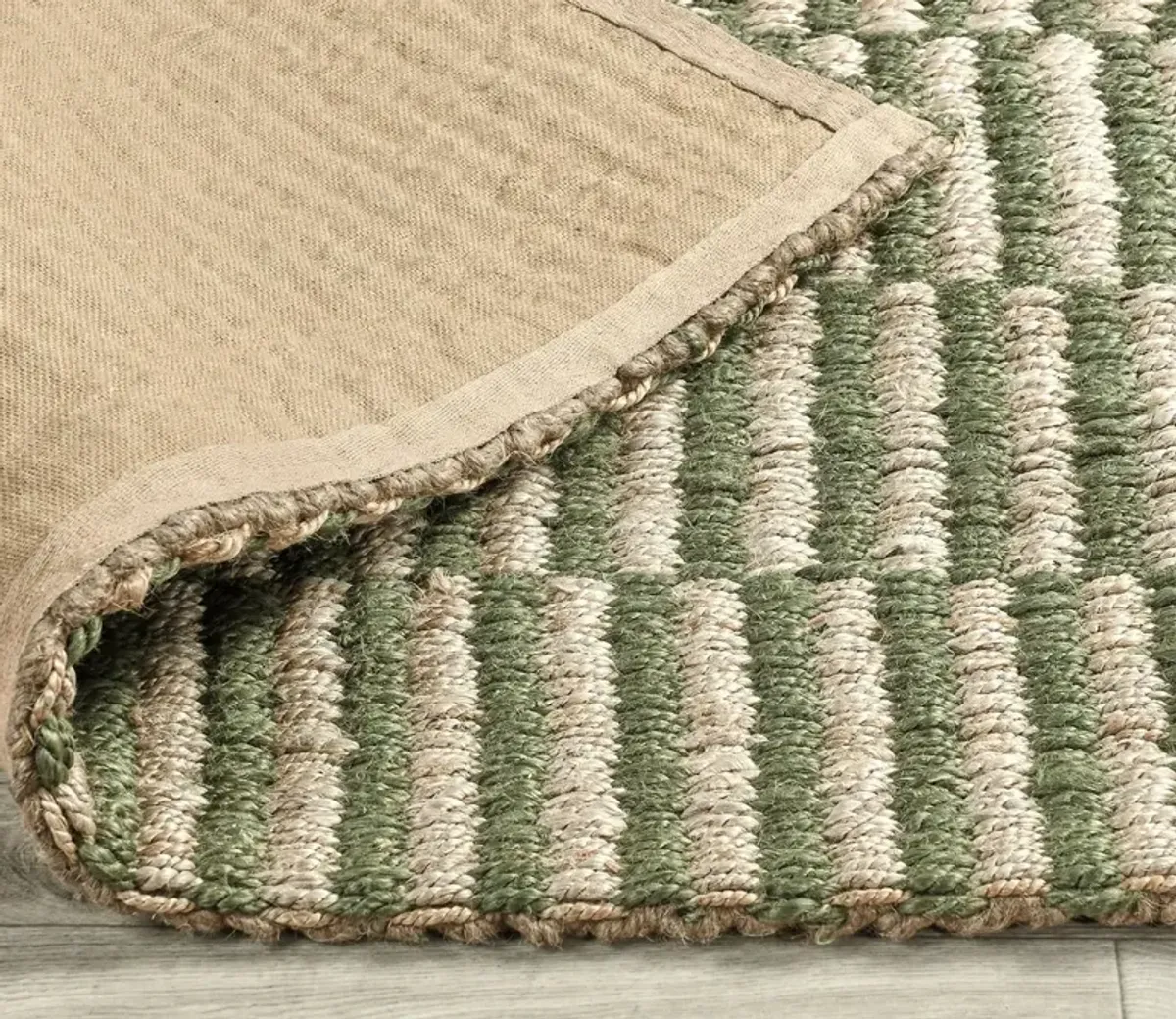 Villa by Classic Home Monterey Jute Area Rug - Green - 8' x 10'