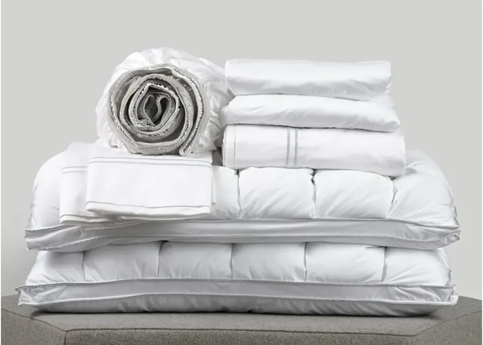 PureCare Comfort Soft Touch Bedding Bundle - White - Full