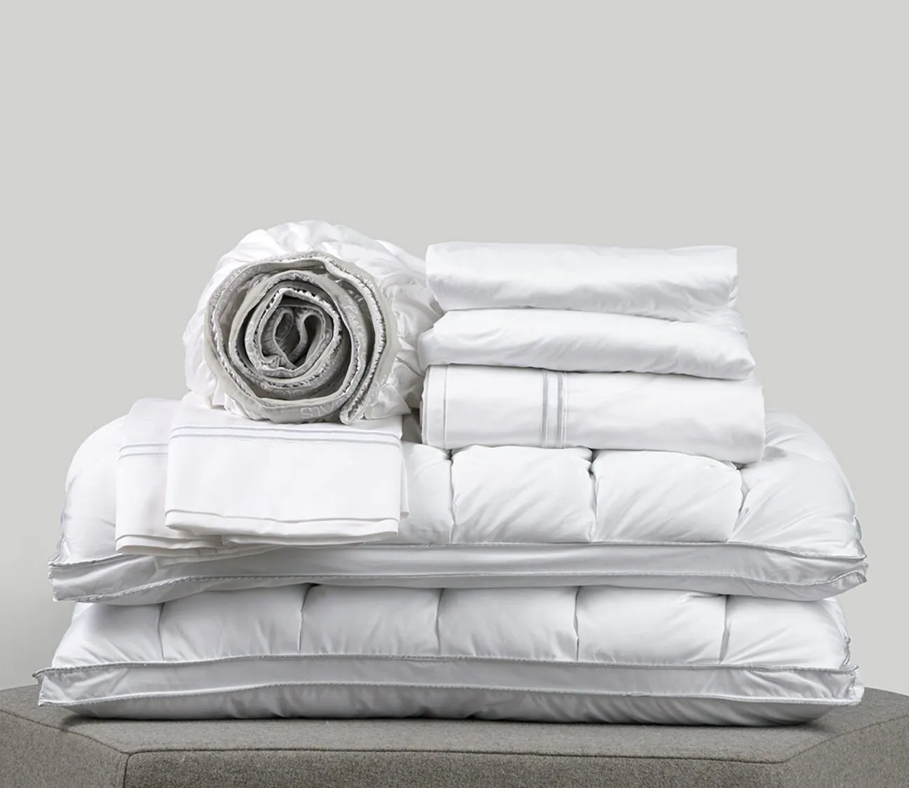 PureCare Comfort Soft Touch Bedding Bundle - White - California King