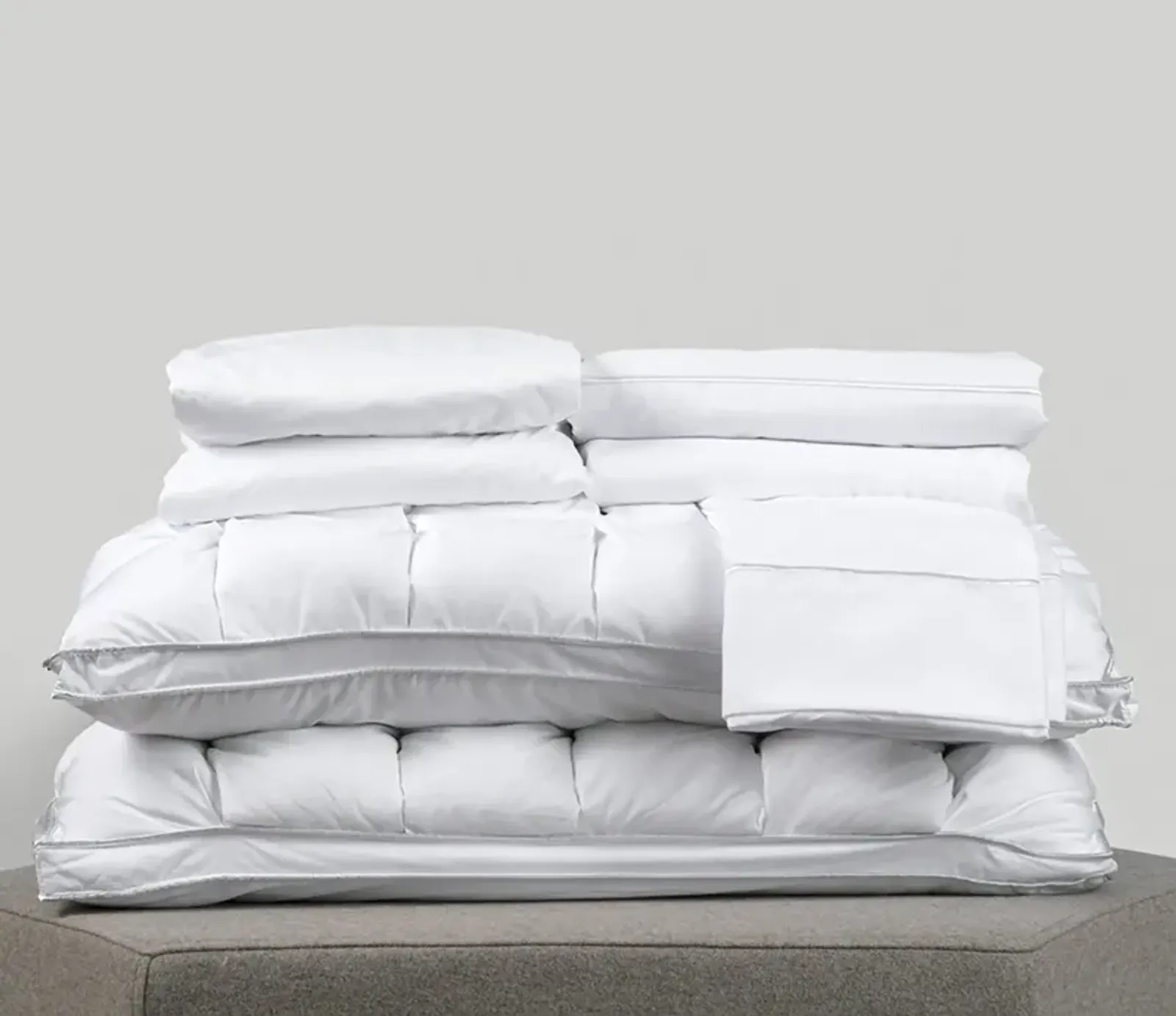 PureCare Classic Bedding Bundle - White - Split Cal King