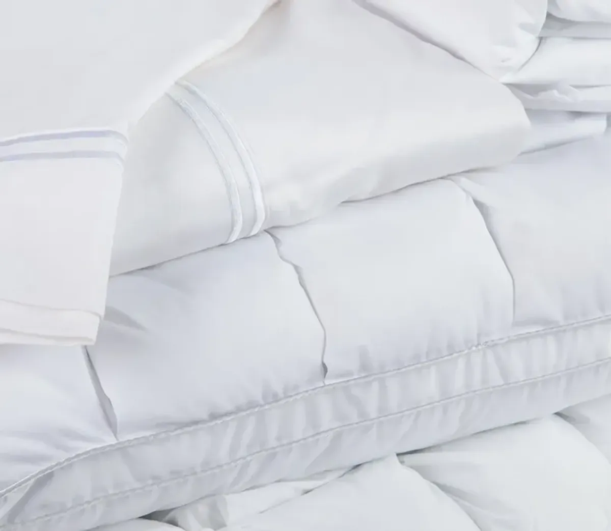 PureCare Cooling Bedding Bundle - Memory Foam - Dove Gray - Split King