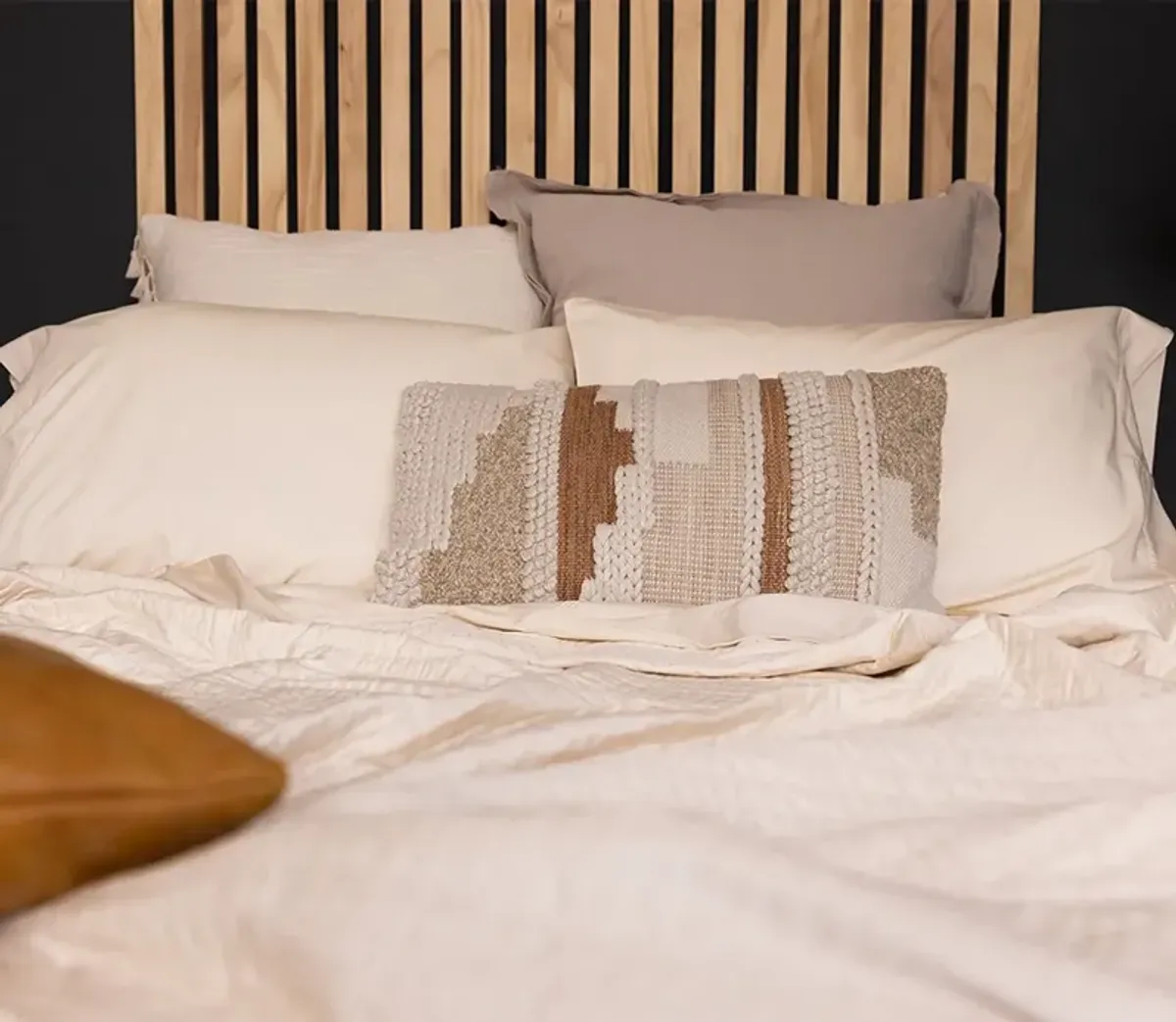 DreamFit DreamChill Enhanced Bamboo Quilted Sheet Set - Ivory - Split Head Queen
