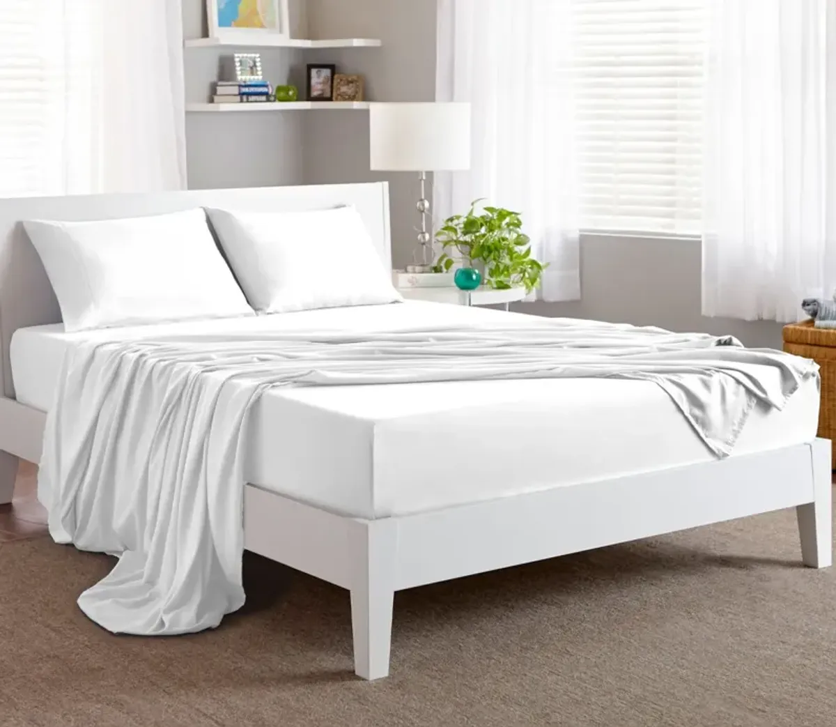 Bedgear Basic Sheet Set - Light Grey - Full