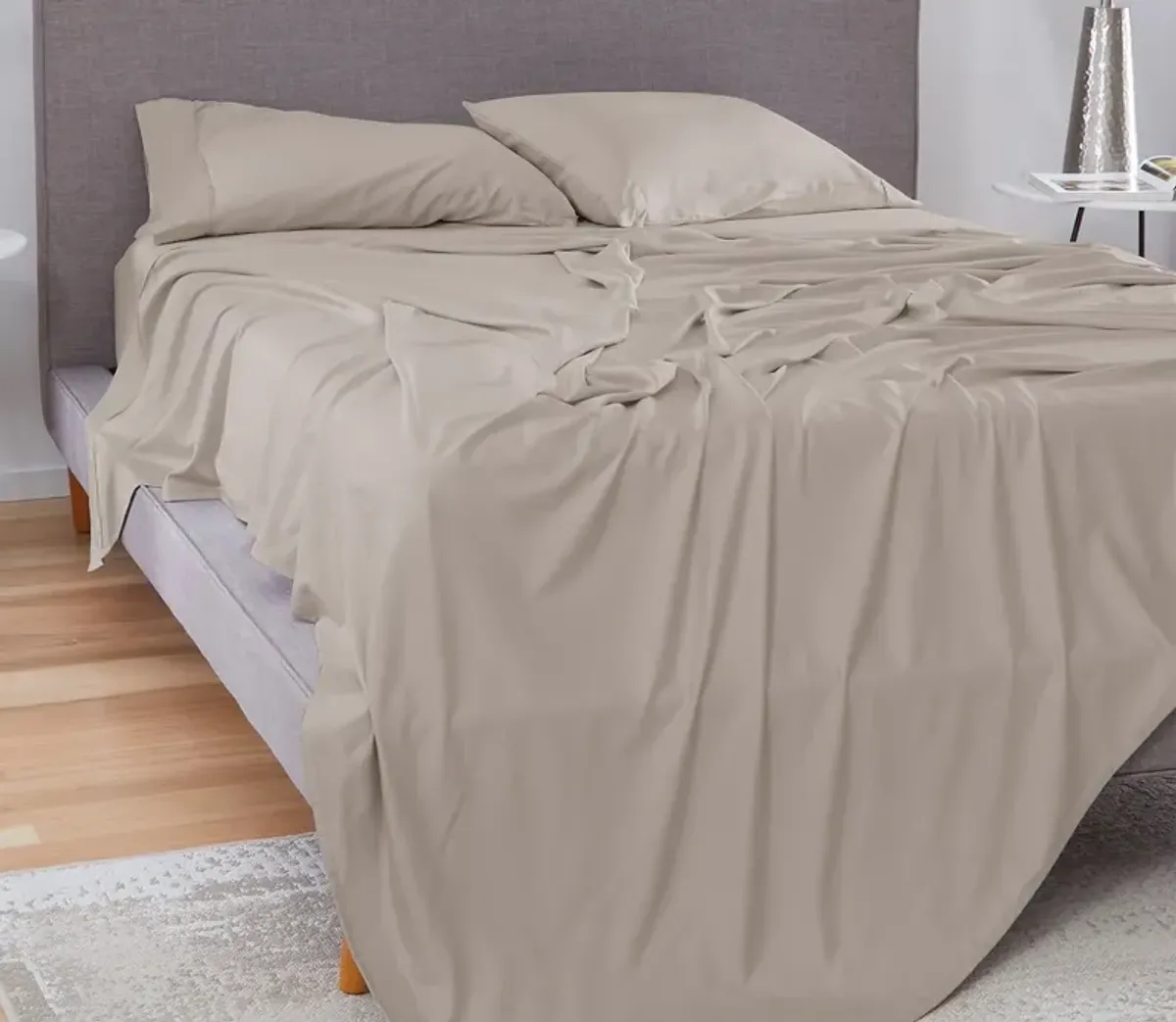 Bedgear Basic Sheet Set - Light Grey - Full