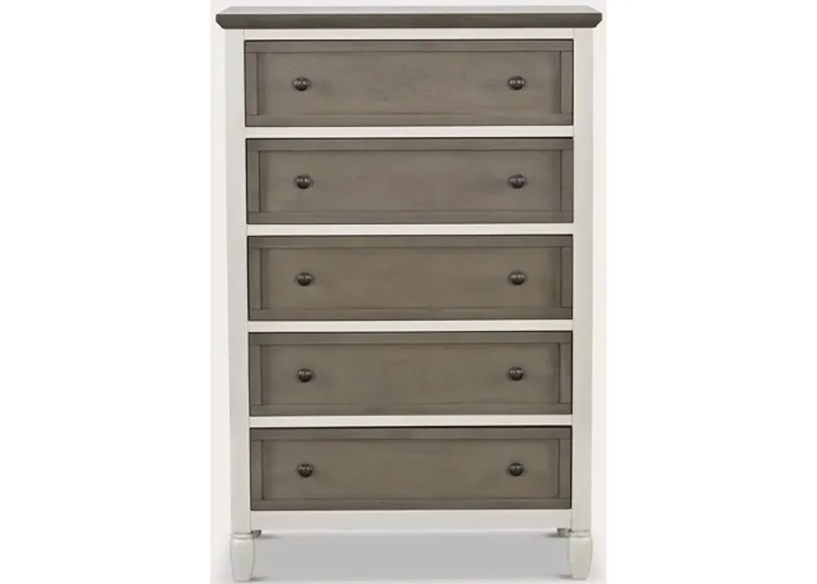 CM Home Delnoir Driftwood 5-Drawer Dresser