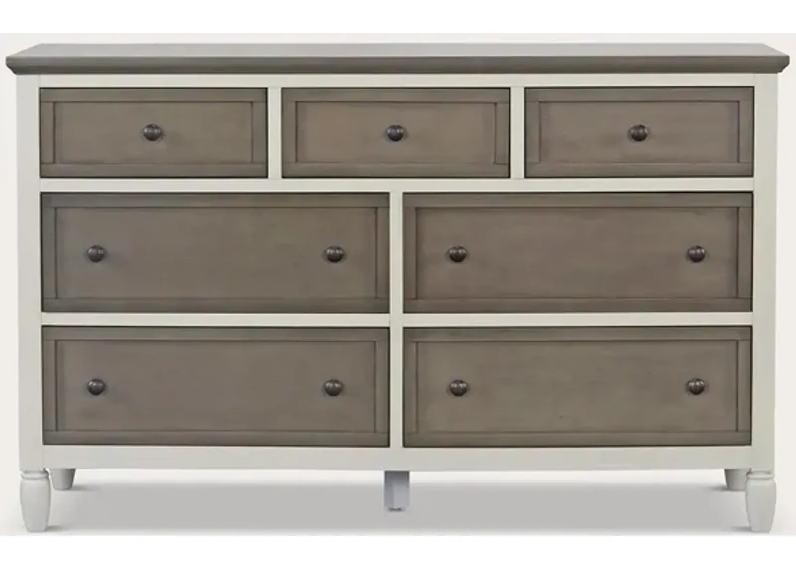 CM Home Delnoir Driftwood 7-Drawer Wide Dresser