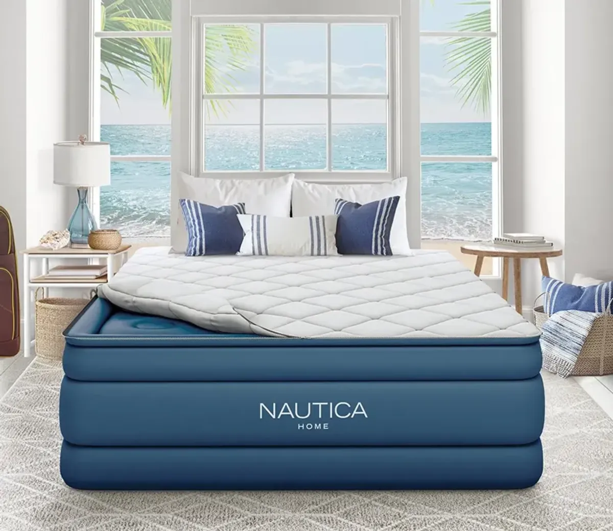 Nautica Cloud Supreme 20'' Raised Air Mattress with Zip-Off Pillowtop