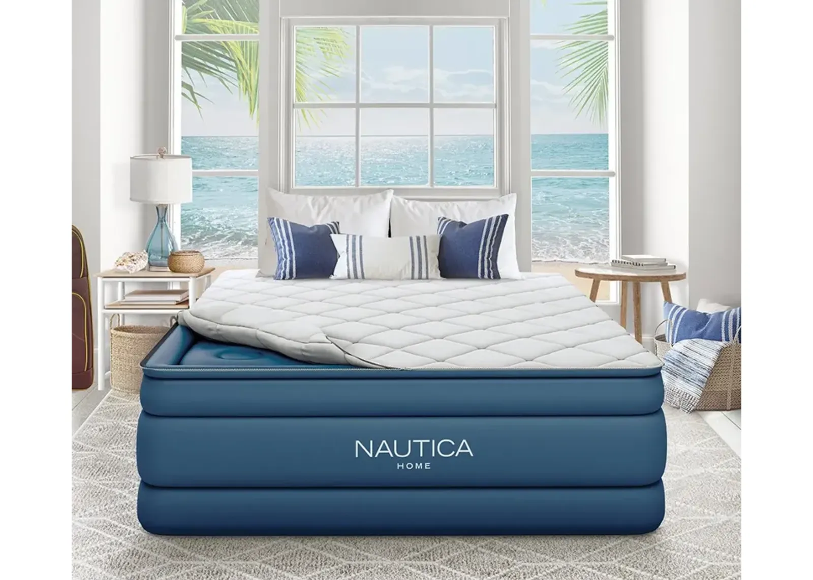 Nautica Cloud Supreme 20'' Raised Air Mattress with Zip-Off Pillowtop