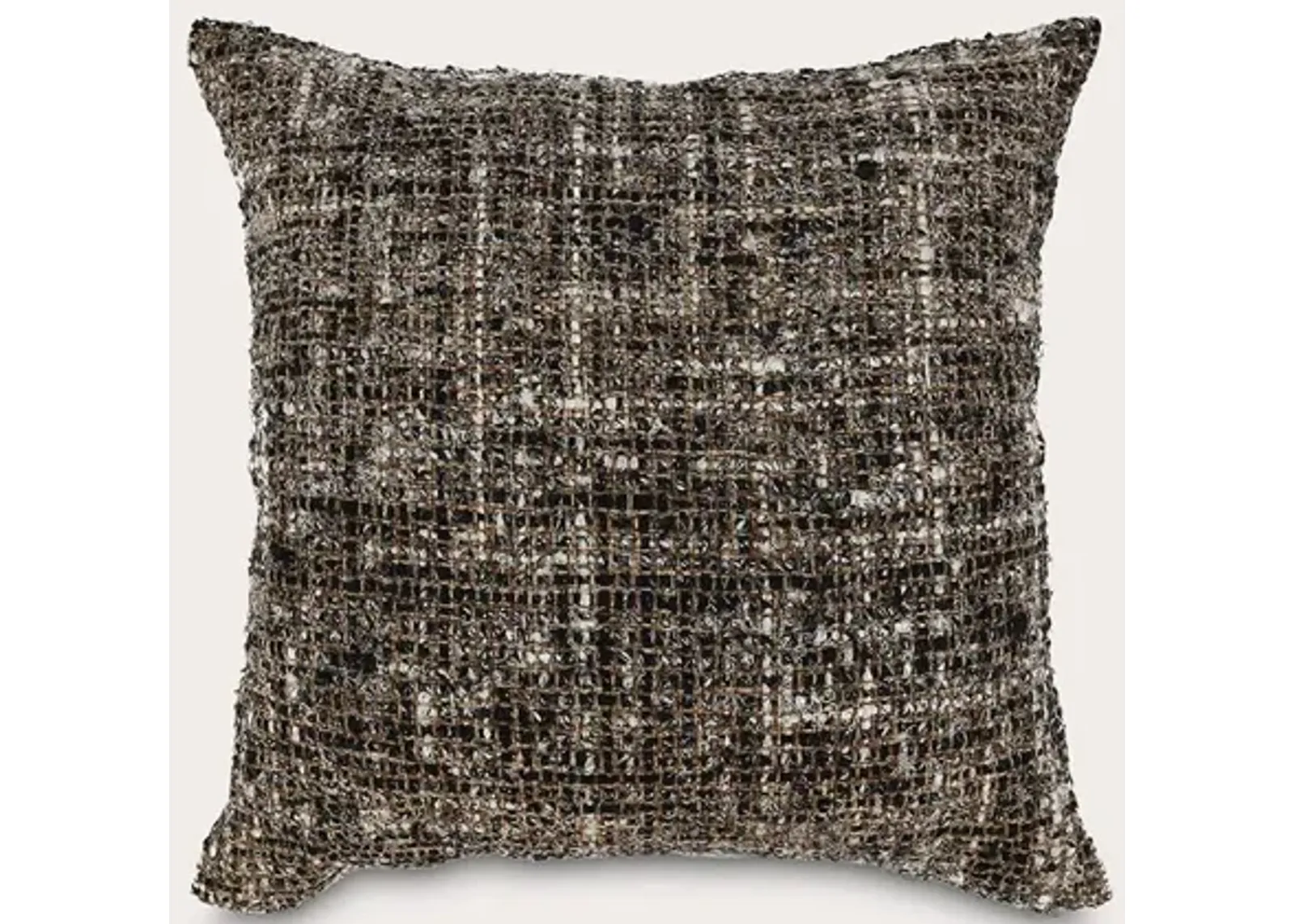 Villa by Classic Home Porter Black Ivory Throw Pillow