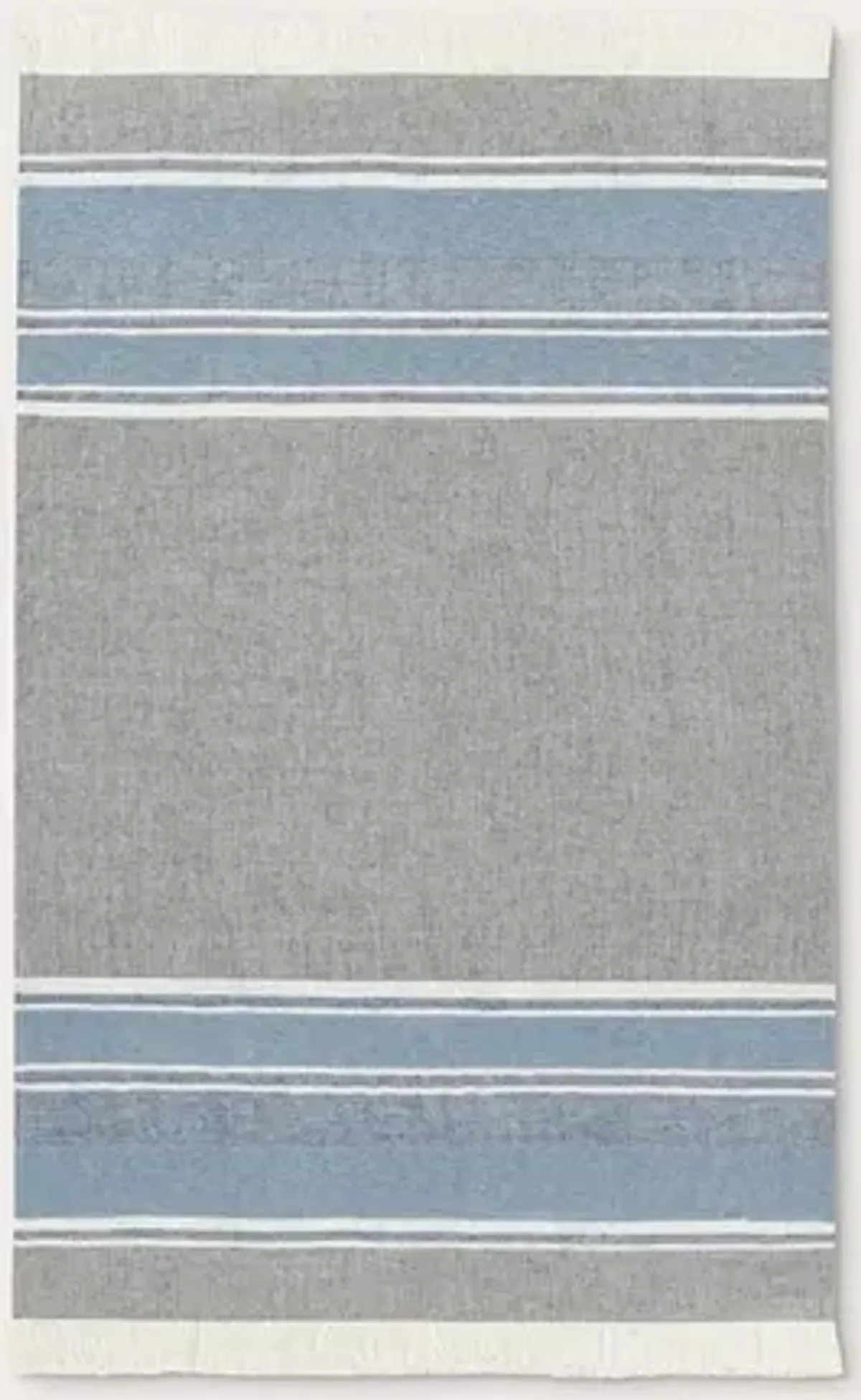 Villa by Classic Home Lima Stripe Throw Blanket - Gray