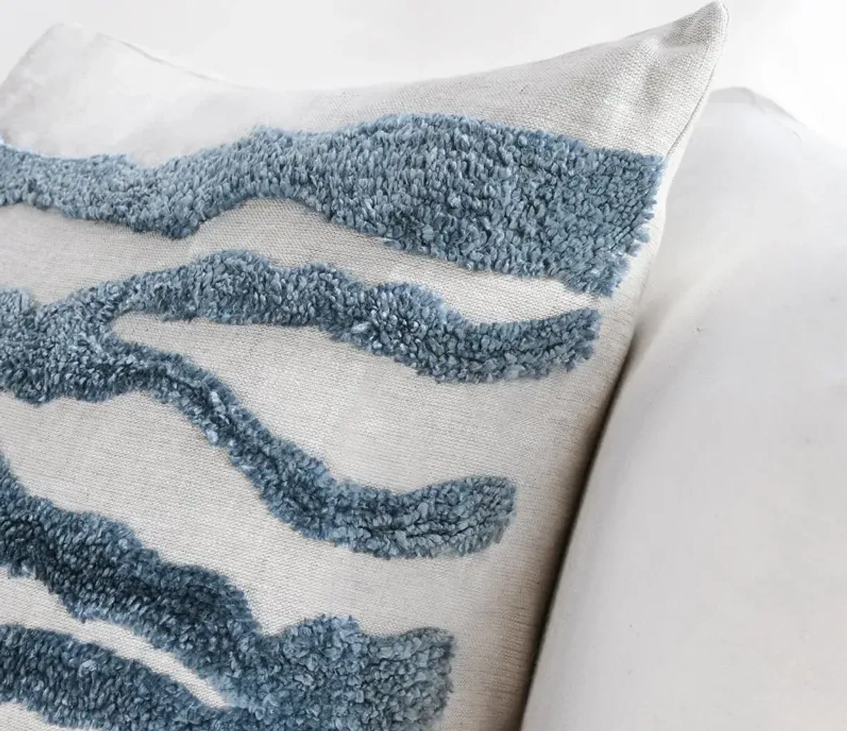 Villa by Classic Home Passage Hand-Tufted Throw Pillow - Ivory