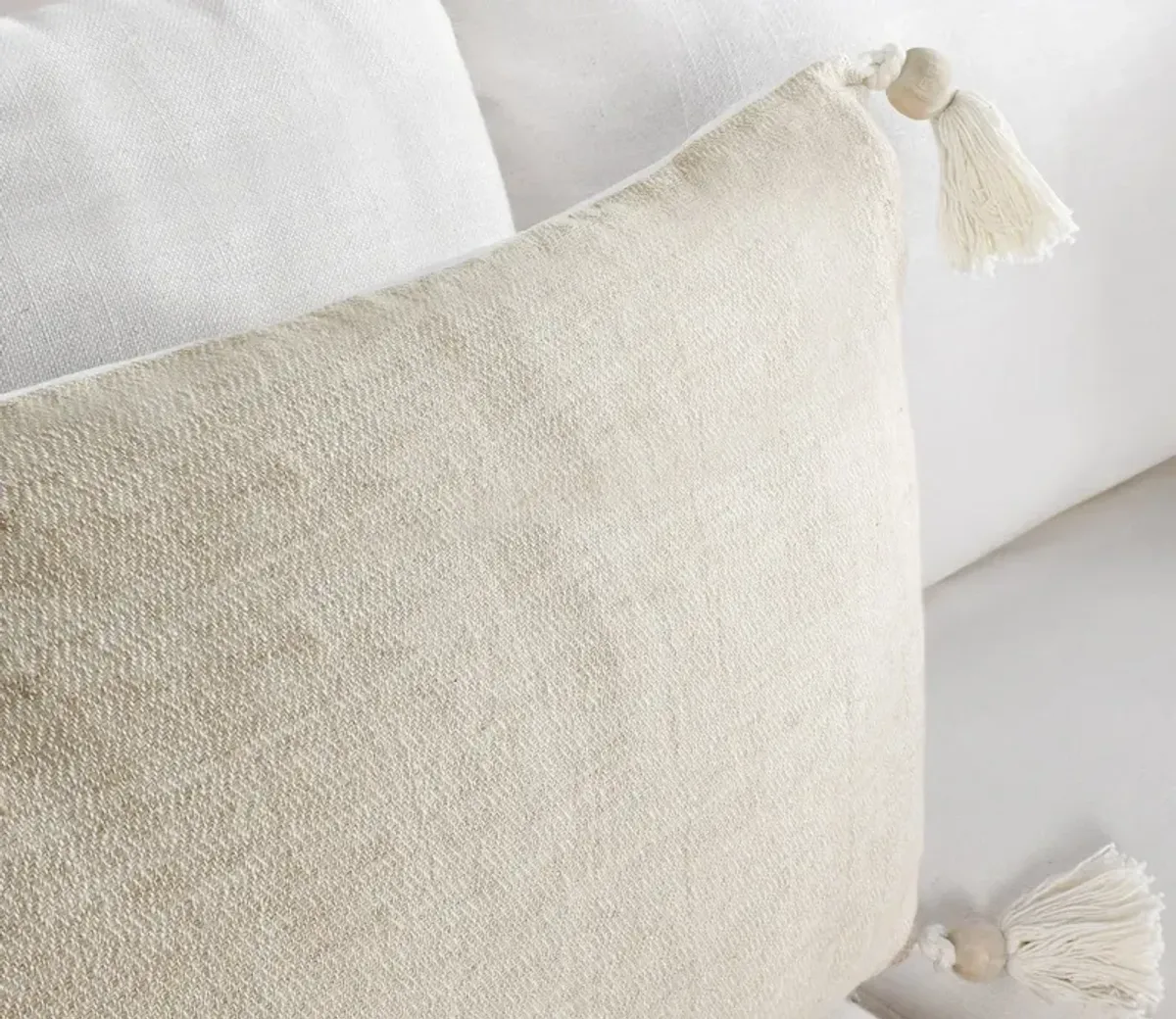 Villa by Classic Home Talara Wheat Green Natural Throw Pillow