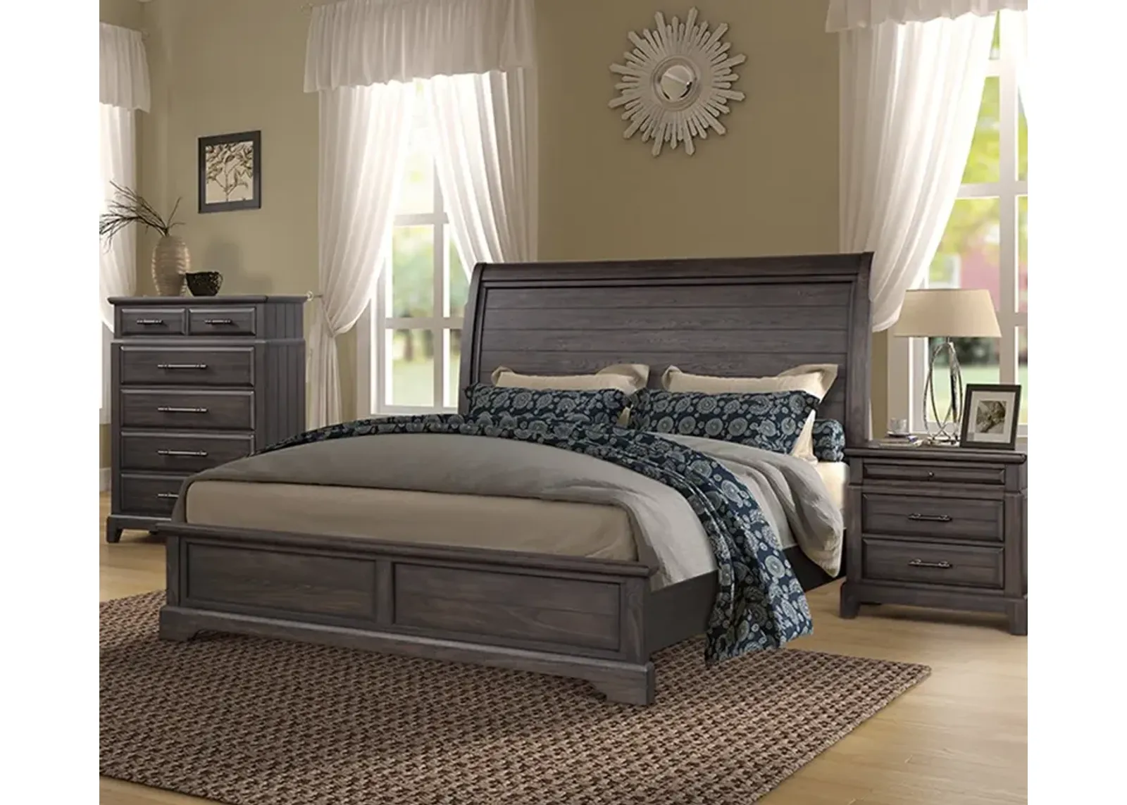 Bernard Furniture Group Bellamy Lane Sleigh Bed - Queen