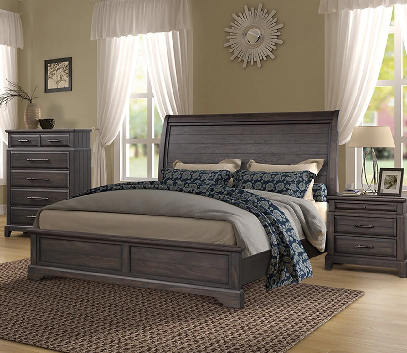 Bernard Furniture Group Bellamy Lane Sleigh Bed - Queen