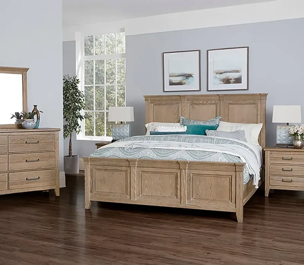 Vaughan Bassett Passageways Bedroom Set - Oyster - Queen