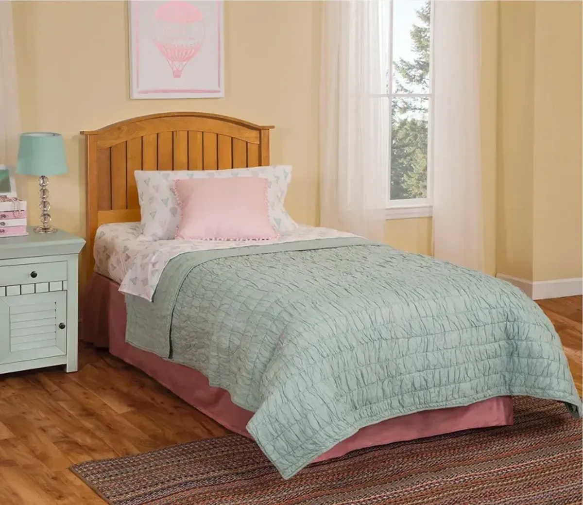 City Mattress Weston Wood Headboard - White - Twin