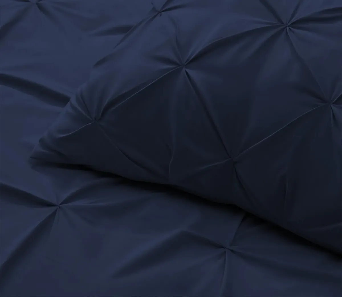 Sleeptone Tranquility Pinch Down Alternative Comforter and Sham Set - Navy - King