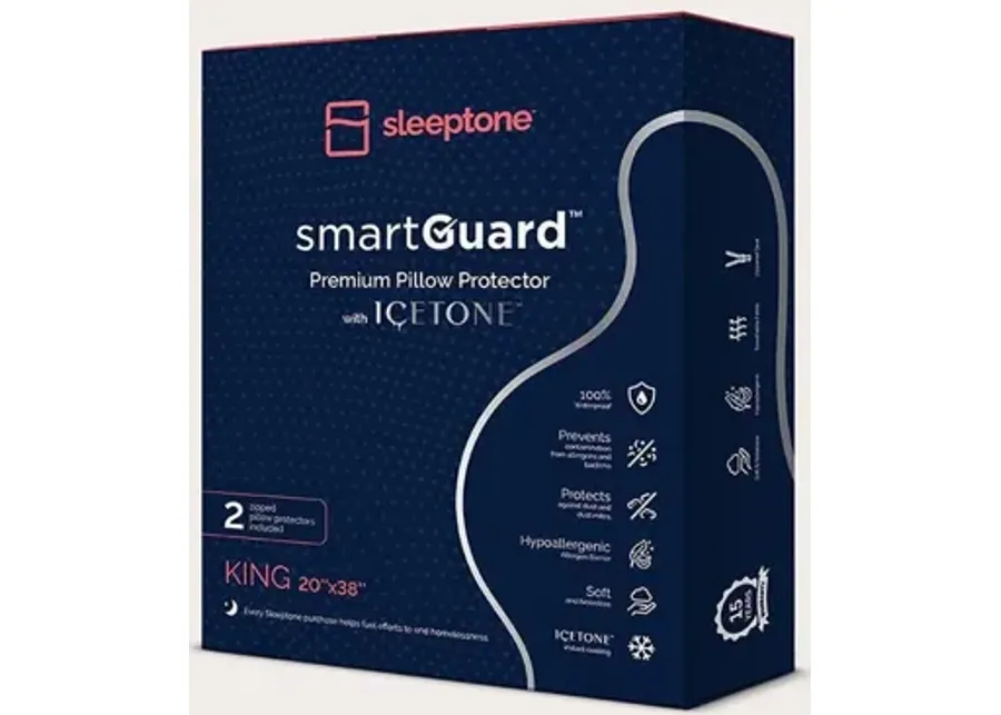 Sleeptone SmartGuard Pillow Protector Set of 2 - King