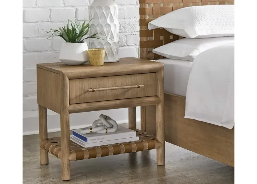 Modus Furniture Dorsey 1-Drawer Nightstand with USB