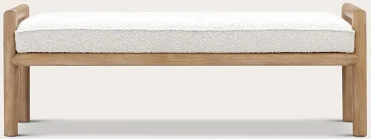 Modus Furniture Dorsey Boucle Upholstered Accent Bench