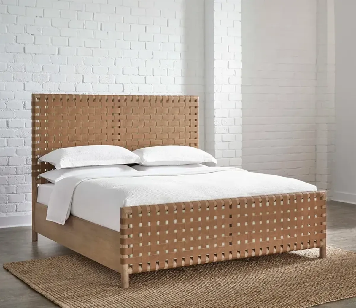 Modus Furniture Dorsey Woven Bed - 12" Height - Queen