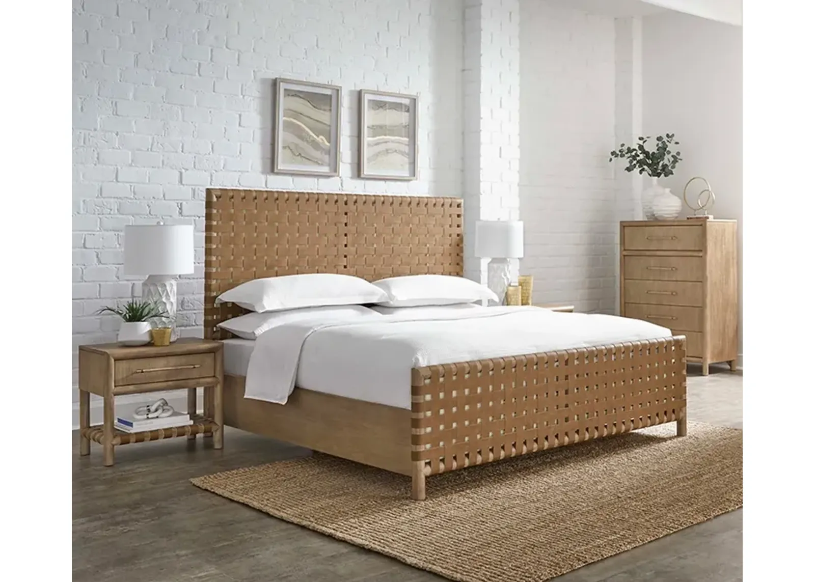 Modus Furniture Dorsey Woven Bed - 12" Height - Queen