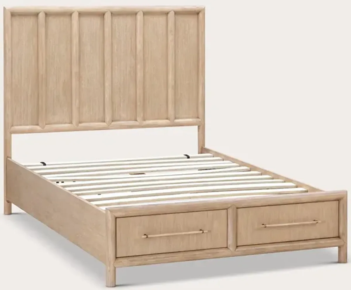 Modus Furniture Dorsey Wood Storage Bed - 12" Height - Queen