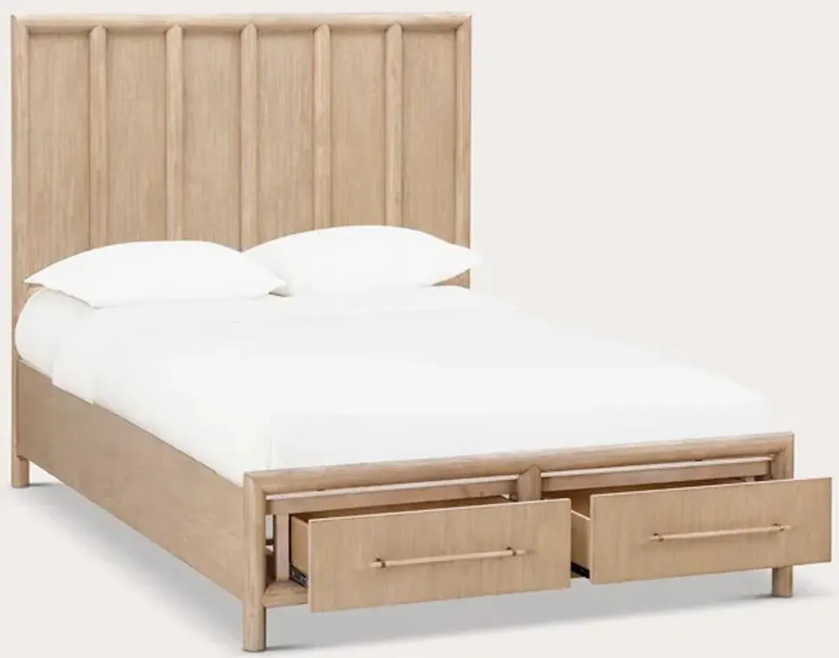 Modus Furniture Dorsey Wood Storage Bed - 12" Height - King