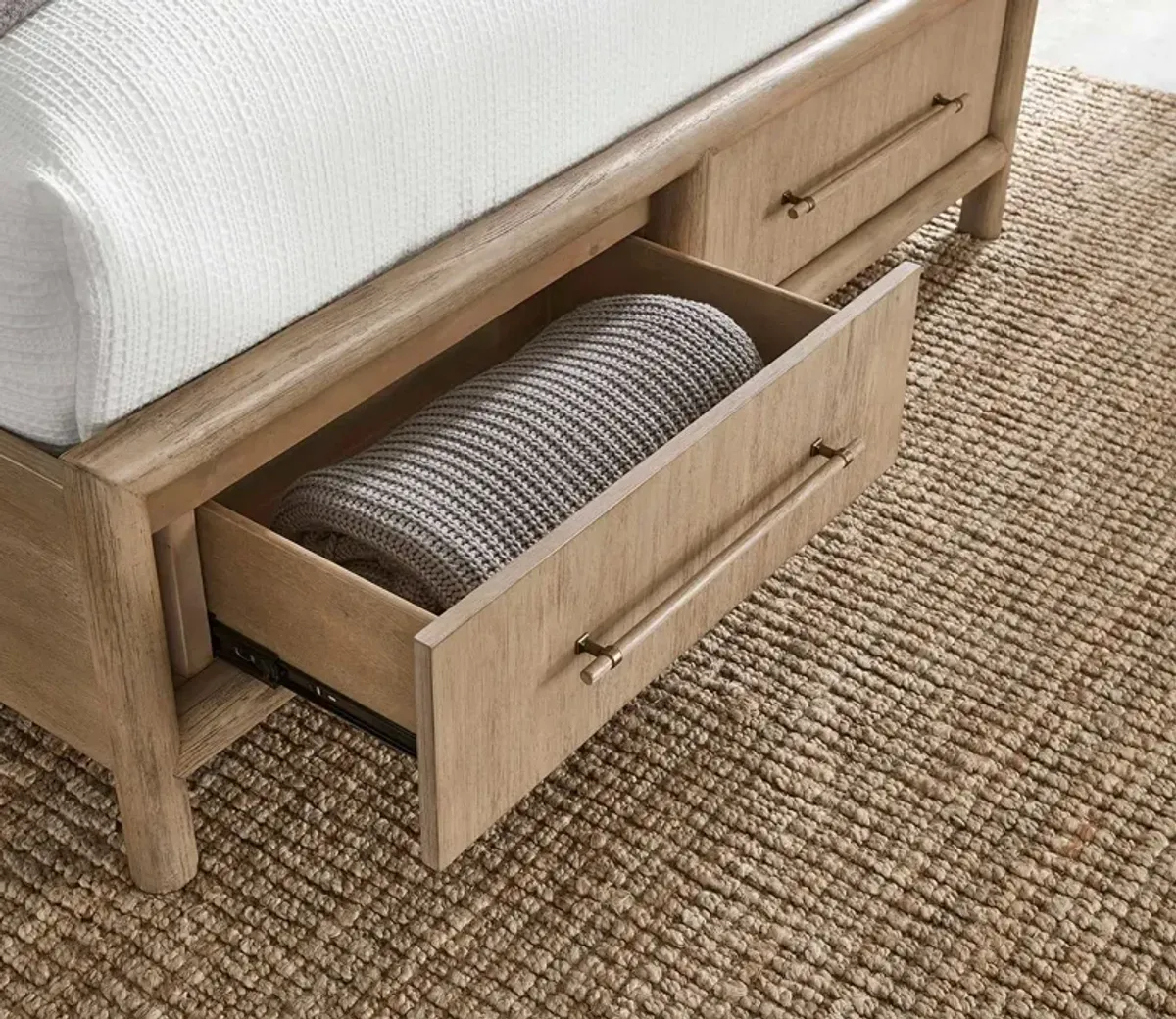 Modus Furniture Dorsey Wood Storage Bed - 12" Height - King