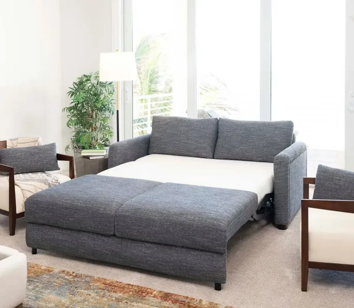 CM Home Amani Sleeper Sofa - Charcoal - Queen