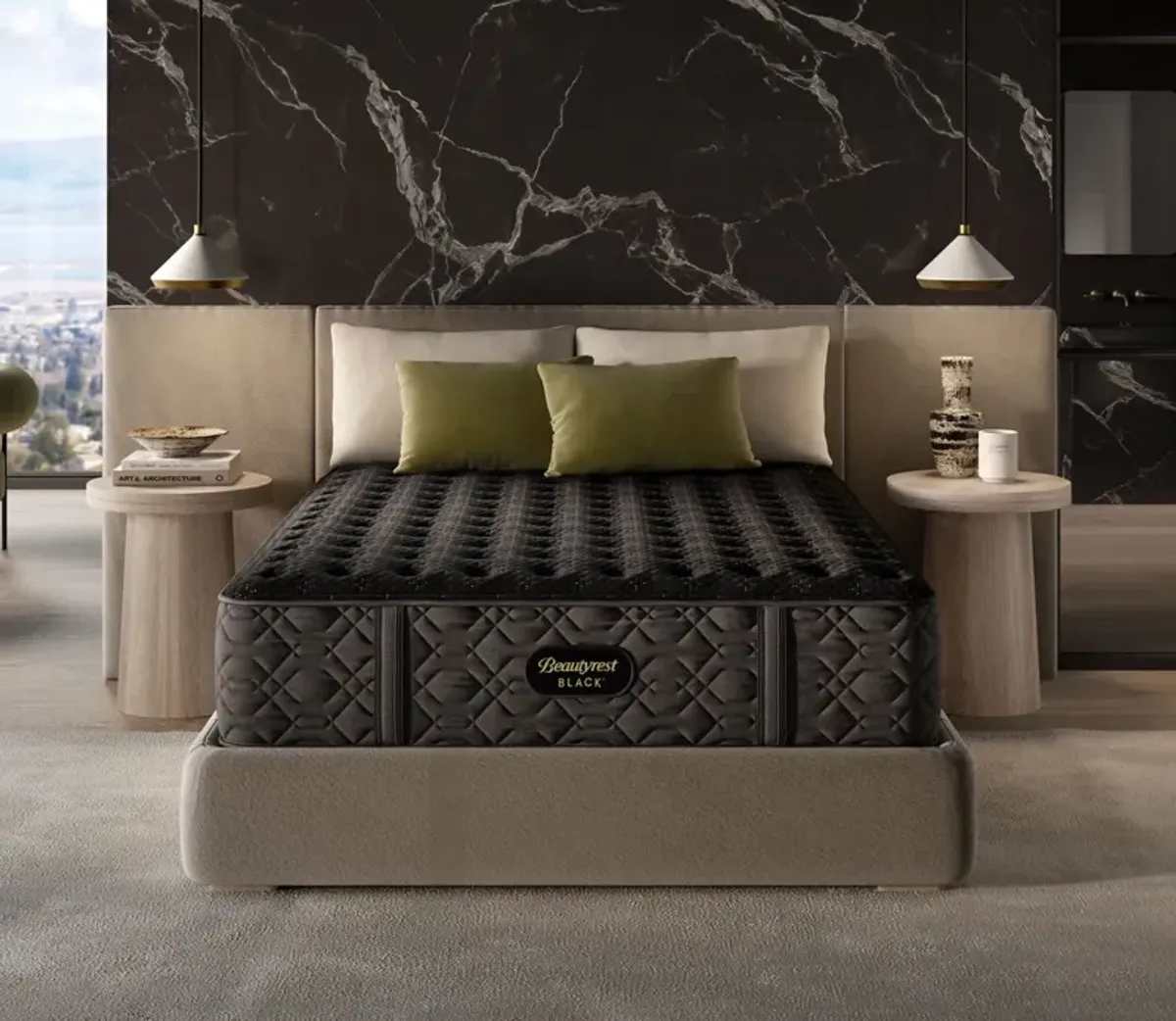 Simmons Beautyrest Black Series Three Firm Mattress - Memory Foam - Full