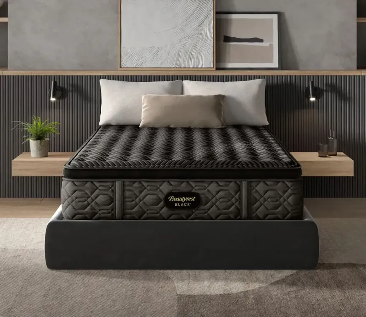 Simmons Beautyrest Black Series One Medium Pillow Top Mattress - Memory Foam - Full