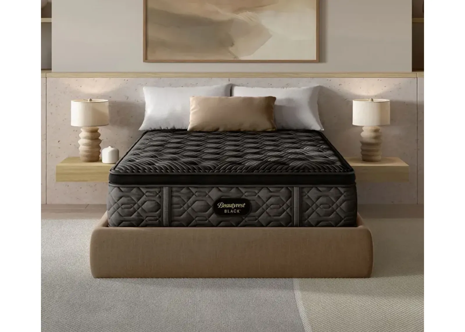 Simmons Beautyrest Black Series One Plush Pillow Top Mattress - Memory Foam - Twin XL