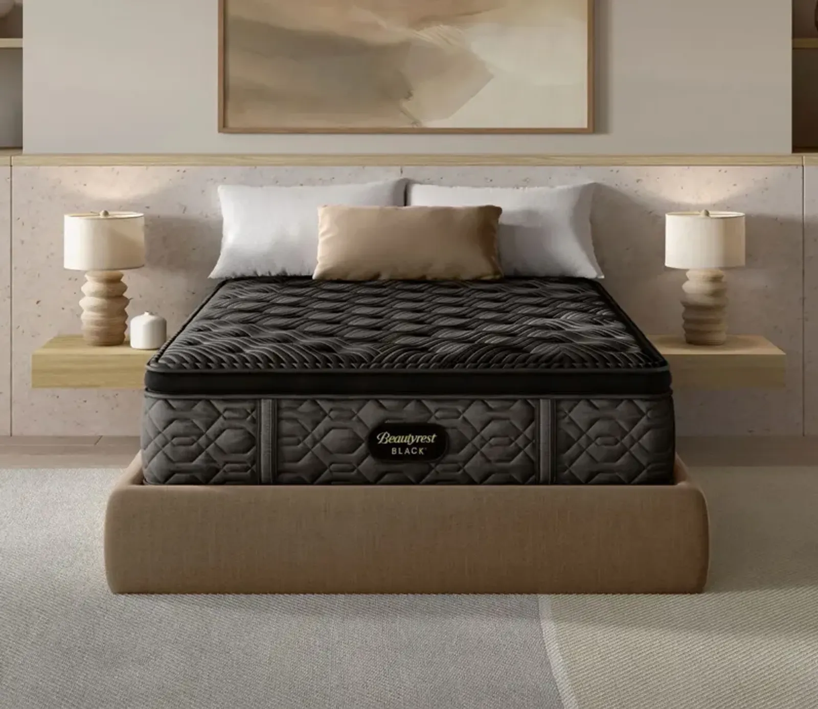 Simmons Beautyrest Black Series One Plush Pillow Top Mattress - Memory Foam - Twin XL