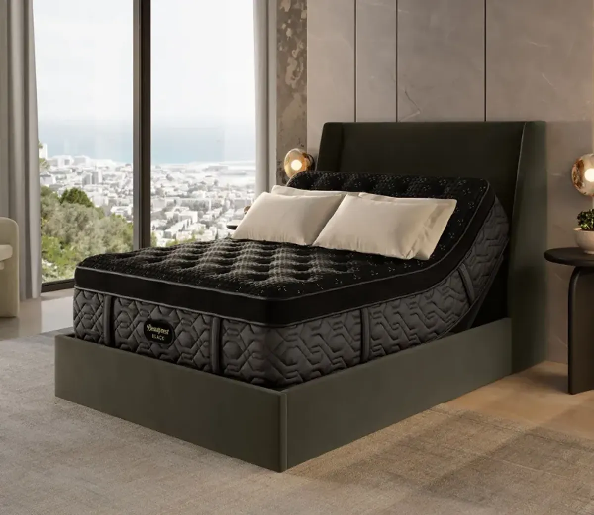 Simmons Beautyrest Black Series Four Medium Pillow Top Mattress - Memory Foam - Full