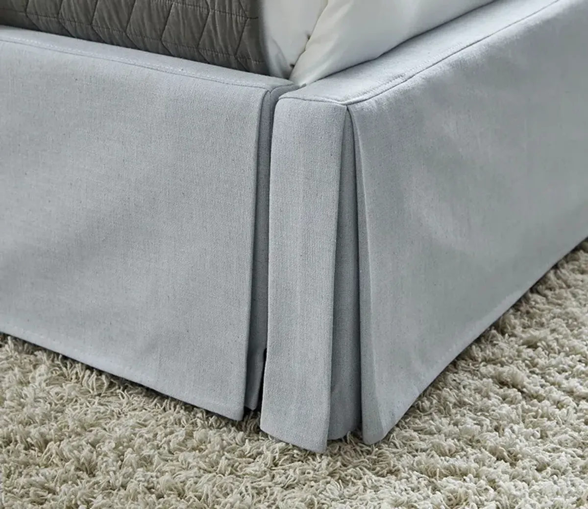 Modus Furniture Shelby Upholstered Skirted Panel Bed - Full