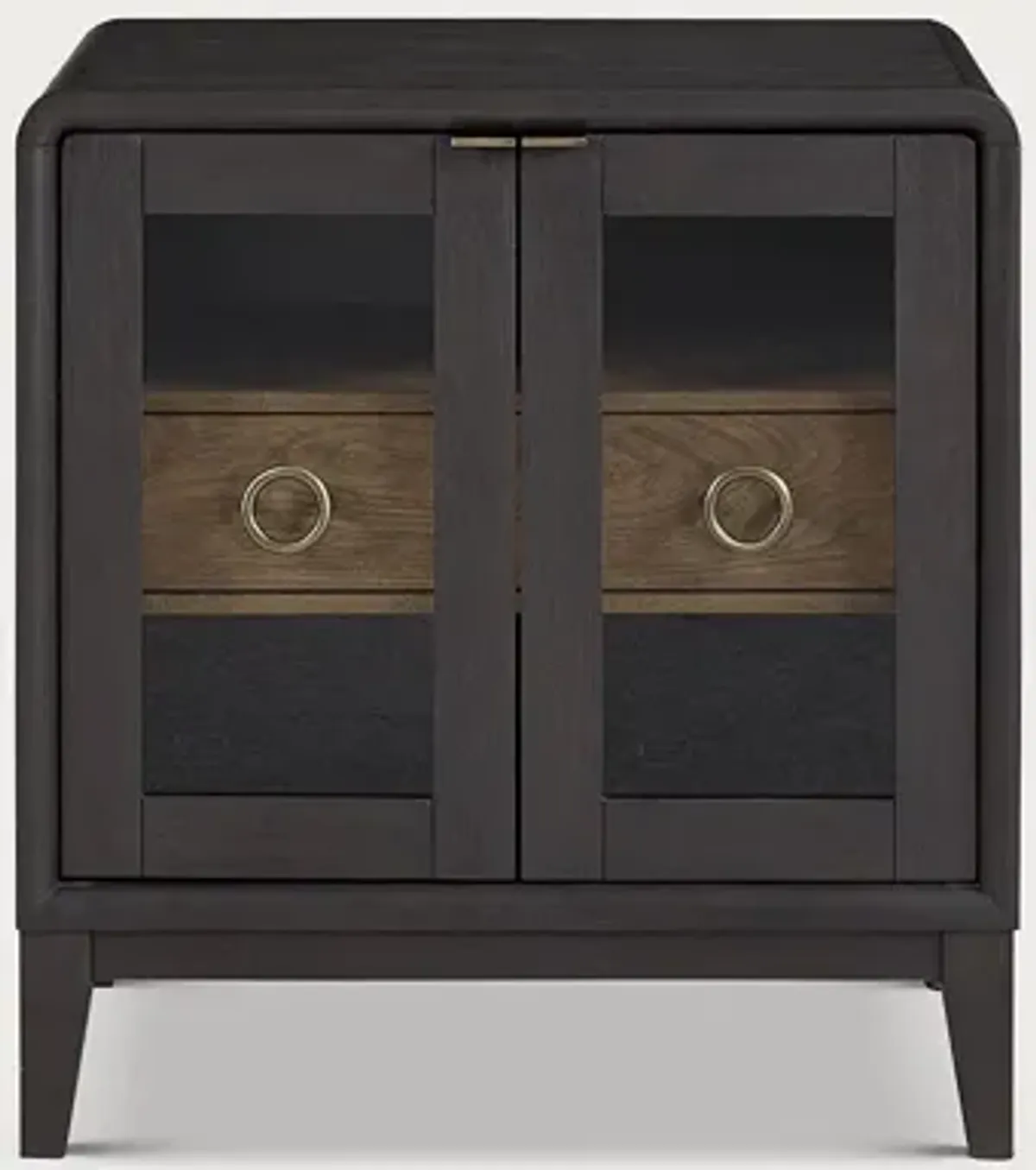 Bernard Furniture Group Elure Glass Door Nightstand