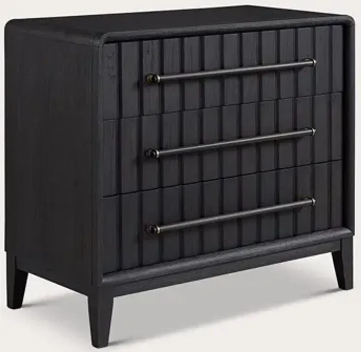 Bernard Furniture Group Elure Slatted Wood Bachelor Chest