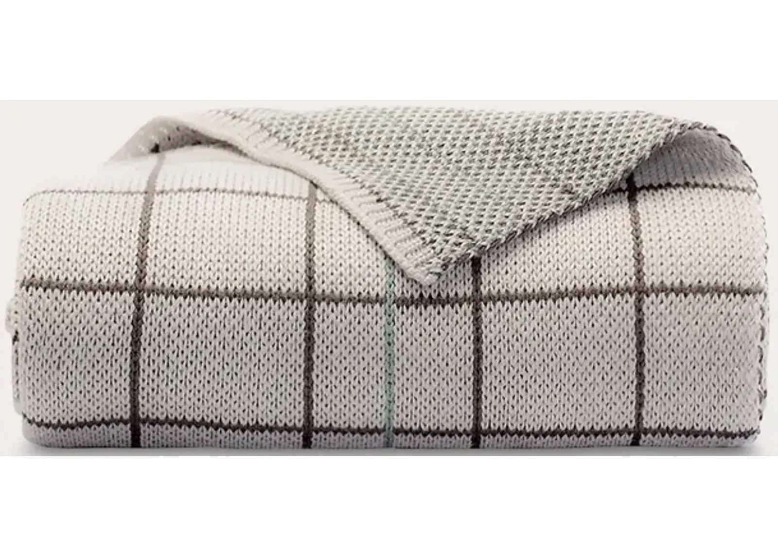 Cariloha Plaid Bamboo Knit Throw Blanket